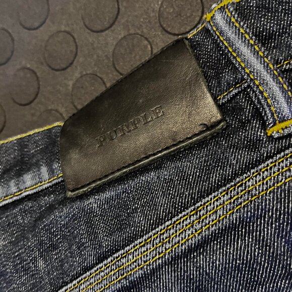 Purple P001 SKINNY Dark Indigo - Picture 4 of 5
